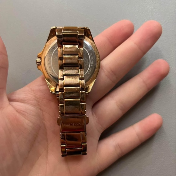 Michael Kors Gold Watch with Black Dial